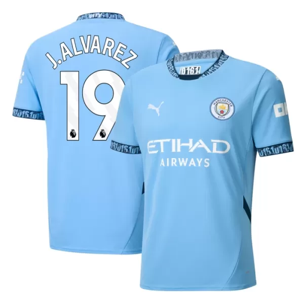 Manchester City J. Alvarez 19 Pelipaita Miesten Koti 2024-2025