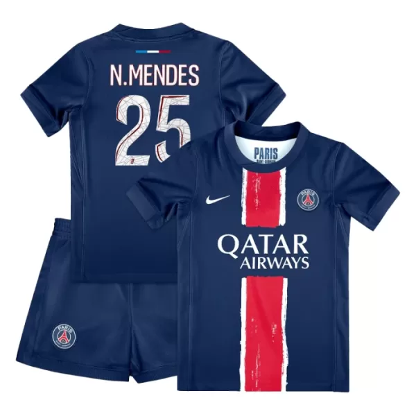 Paris Saint-Germain Nuno Mendes 25 Pelipaita Lasten Koti 2024-2025