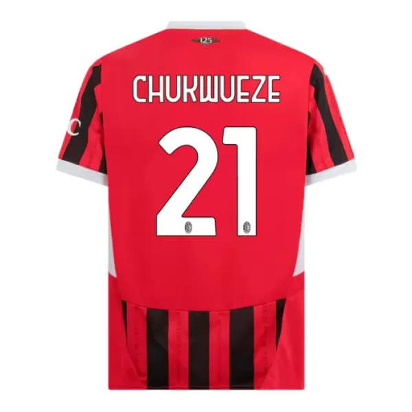 AC Milan Chukwueze 21 Pelipaita Miesten Koti 2024-2025