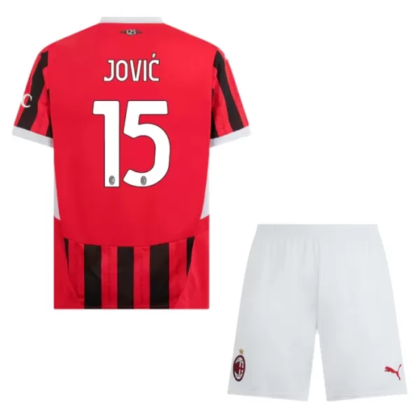 AC Milan Jovic 15 Pelipaita Lasten Koti 2024-2025