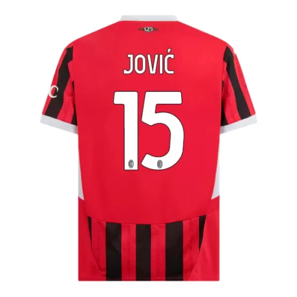 AC Milan Jovic 15 Pelipaita Lasten Koti 2024-2025