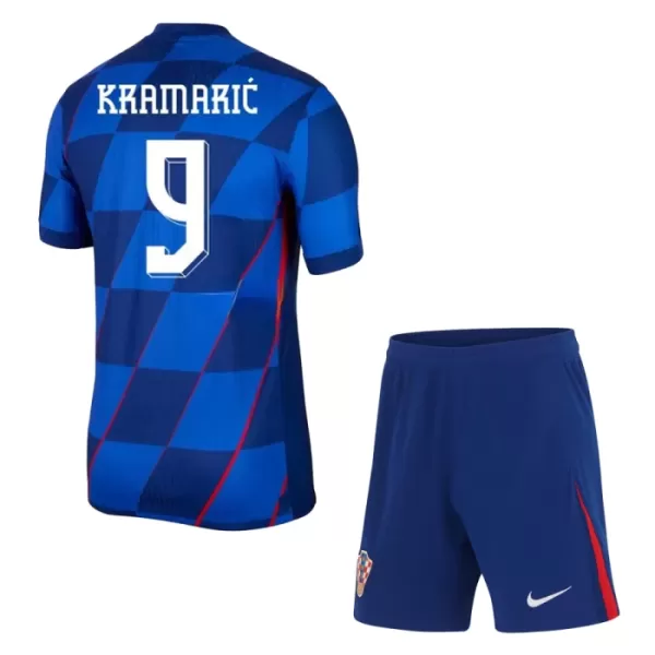 Kroatia Kramaric 9 Pelipaita Lasten Vieras Euro 2024