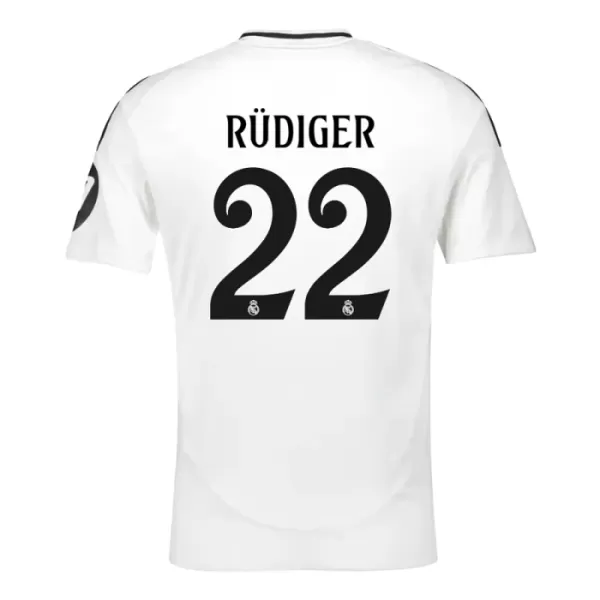 Real Madrid Rudiger 22 Pelipaita Miesten Koti 2024-2025