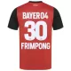 Bayer 04 Leverkusen Jeremie Frimpong 30 Pelipaita Lasten Koti 2024-2025