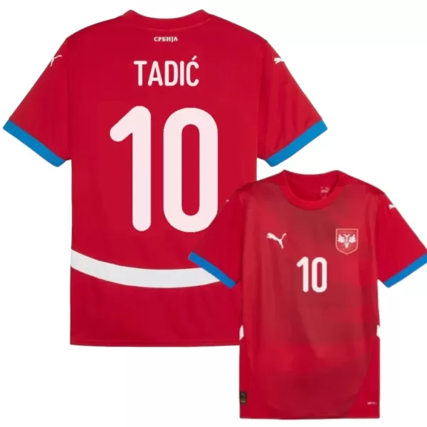 Serbia Tadic 10 Pelipaita Miesten Koti Euro 2024