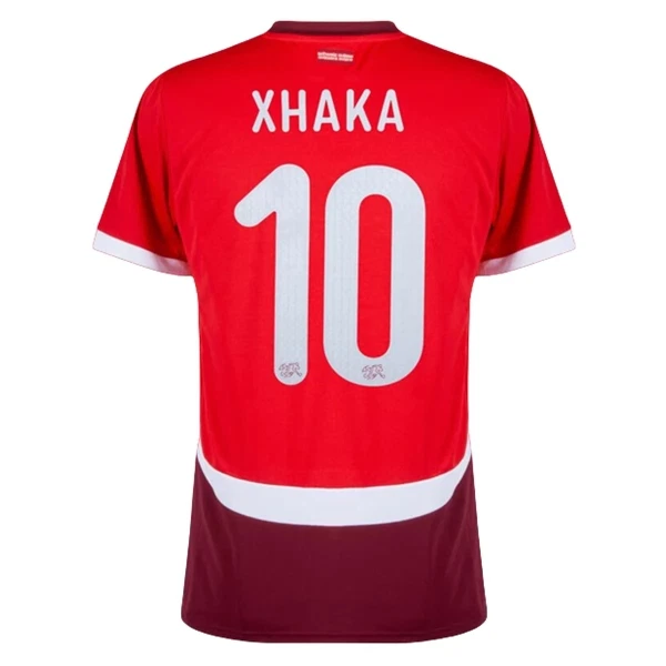 Sveitsi Xhaka 10 Pelipaita Miesten Koti Euro 2024