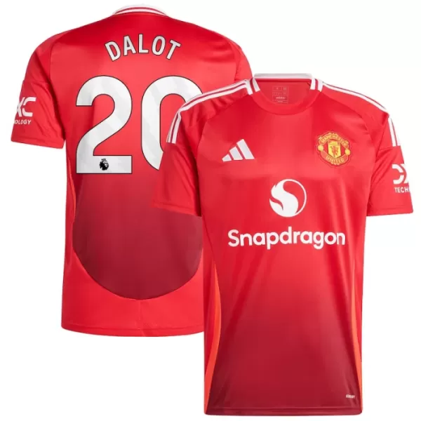 Manchester United Dalot 20 Pelipaita Miesten Koti 2024-2025