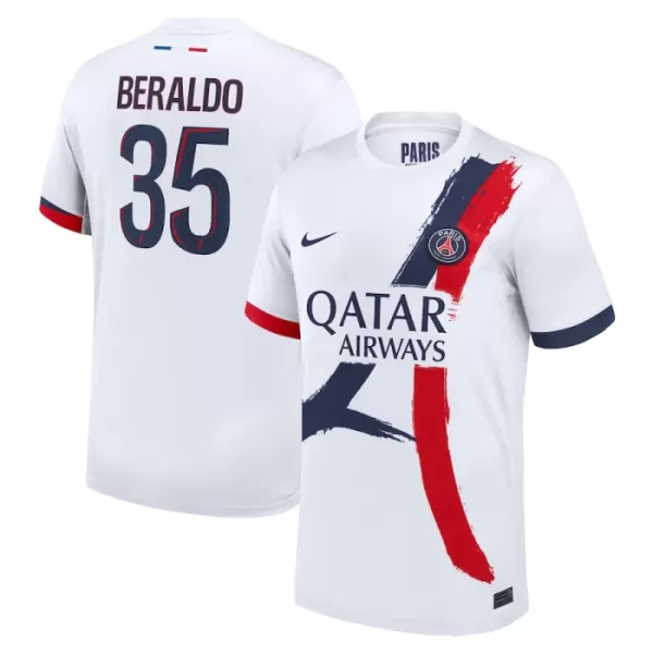 Paris Saint-Germain Lucas Beraldo 35 Pelipaita Miesten Vieras 2024-2025