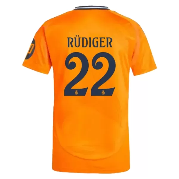 Real Madrid Rudiger 22 Pelipaita Miesten Vieras 2024-2025