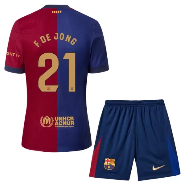 FC Barcelona Frenkie de Jong 21 Pelipaita Lasten Koti 2024-2025