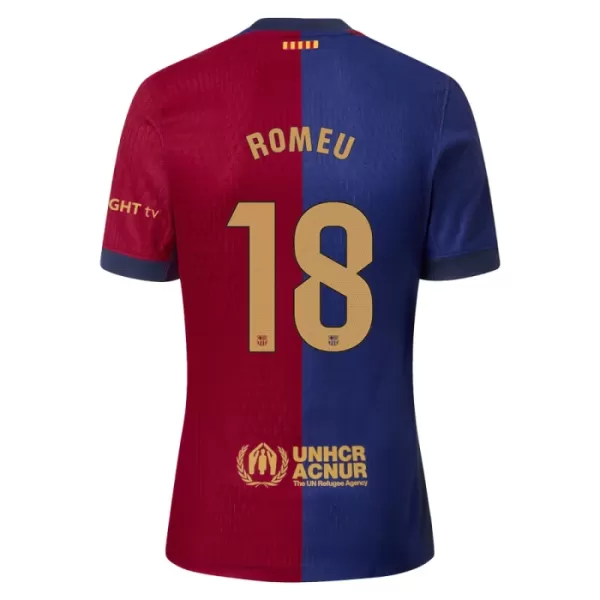 FC Barcelona Romeu 18 Pelipaita Miesten Koti 2024-2025