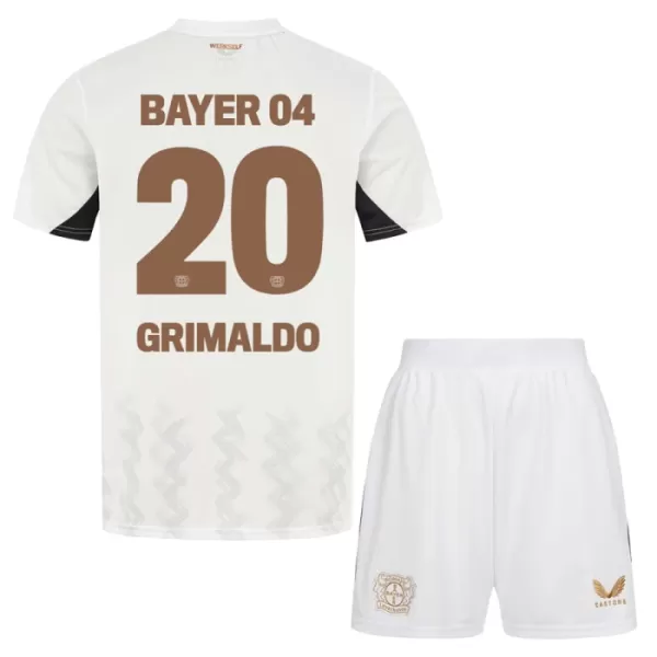 Bayer 04 Leverkusen Alejandro Grimaldo 20 Pelipaita Lasten Vieras 2024-2025