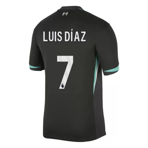 Liverpool Luis Diaz 7 Pelipaita Miesten Vieras 2024-2025