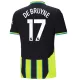 Manchester City De Bruyne 17 Pelipaita Lasten Vieras 2024-2025