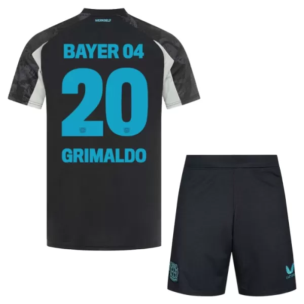 Bayer 04 Leverkusen Alejandro Grimaldo 20 Pelipaita Lasten Kolmas 2024-2025