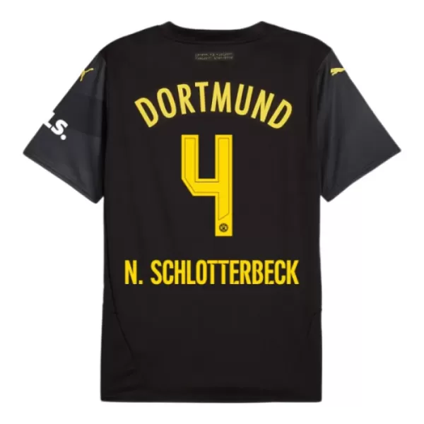 Borussia Dortmund N. Schlotterbeck 4 Pelipaita Miesten Vieras 2024-2025