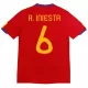 Espanja A. Iniesta 6 2010 Pelipaita Retro Miesten Koti