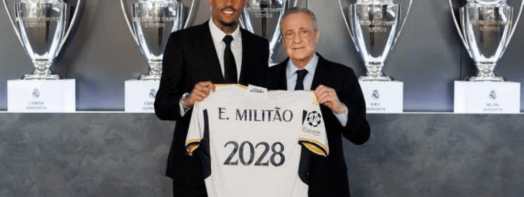 Real Madrid ja Militao jatkavat sopimusta vuoteen 2028 asti